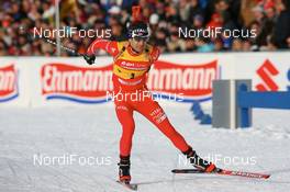 19.01.2008, Antholz, Italy (ITA): Ole Einar Bjoerndalen (NOR) - IBU World Cup biathlon, pursuit men - Antholz (ITA). www.nordicfocus.com. c Manzoni/NordicFocus. Every downloaded picture is fee-liable.