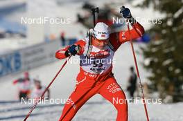 18.01.2008, Antholz, Italy (ITA): Halvard Hanevold (NOR) - IBU World Cup biathlon, sprint men - Antholz (ITA). www.nordicfocus.com. c Manzoni/NordicFocus. Every downloaded picture is fee-liable.