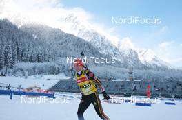 18.01.2008, Antholz, Italy (ITA): Andrea Henkel (GER) - IBU World Cup biathlon, training - Antholz (ITA). www.nordicfocus.com. c Manzoni/NordicFocus. Every downloaded picture is fee-liable.