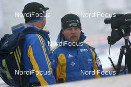 17.01.2008, Antholz, Italy (ITA): Staffan Eklund (SWE), coach Sweden - IBU World Cup biathlon, sprint women - Antholz (ITA). www.nordicfocus.com. c Manzoni/NordicFocus. Every downloaded picture is fee-liable.