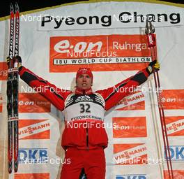 27.02.2008, Pyeong Chang, Korea (KOR): Emil Hegle Svendsen (NOR)  - IBU World Cup biathlon, sprint men - Pyeong Chang (KOR). www.nordicfocus.com. c Hemmersbach/NordicFocus. Every downloaded picture is fee-liable.