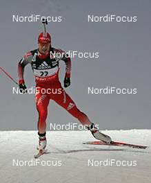 27.02.2008, Pyeong Chang, Korea (KOR): Thomas Frei (SUI)  - IBU World Cup biathlon, sprint men - Pyeong Chang (KOR). www.nordicfocus.com. c Hemmersbach/NordicFocus. Every downloaded picture is fee-liable.