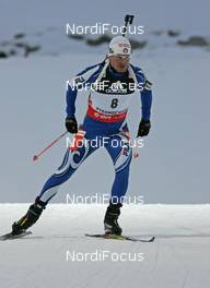 27.02.2008, Pyeong Chang, Korea (KOR): Rene Laurent Vuillermoz (ITA)  - IBU World Cup biathlon, sprint men - Pyeong Chang (KOR). www.nordicfocus.com. c Hemmersbach/NordicFocus. Every downloaded picture is fee-liable.