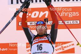 16.03.2008, Holmenkollen, Norway (NOR): Michal Slesingr (CZE) - IBU World Cup biathlon, mass men, Holmenkollen (NOR). www.nordicfocus.com. c Manzoni/NordicFocus. Every downloaded picture is fee-liable.