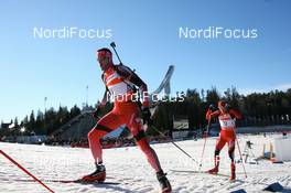 16.03.2008, Holmenkollen, Norway (NOR): Simon Hallenbarter (SUI) - IBU World Cup biathlon, mass men, Holmenkollen (NOR). www.nordicfocus.com. c Manzoni/NordicFocus. Every downloaded picture is fee-liable.