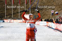 16.03.2008, Holmenkollen, Norway (NOR): Halvard Hanevold (NOR) - IBU World Cup biathlon, mass men, Holmenkollen (NOR). www.nordicfocus.com. c Manzoni/NordicFocus. Every downloaded picture is fee-liable.