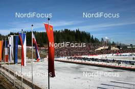 16.03.2008, Holmenkollen, Norway (NOR): the biathlon venue - IBU World Cup biathlon, mass women, Holmenkollen (NOR). www.nordicfocus.com. c Manzoni/NordicFocus. Every downloaded picture is fee-liable.