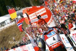 16.03.2008, Holmenkollen, Norway (NOR): Kati Wilhelm (GER) - IBU World Cup biathlon, mass women, Holmenkollen (NOR). www.nordicfocus.com. c Manzoni/NordicFocus. Every downloaded picture is fee-liable.