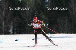 16.03.2008, Holmenkollen, Norway (NOR): Andrea Henkel (GER) - IBU World Cup biathlon, mass women, Holmenkollen (NOR). www.nordicfocus.com. c Manzoni/NordicFocus. Every downloaded picture is fee-liable.