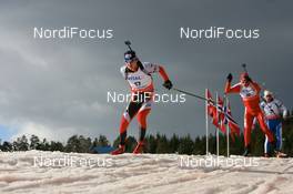 15.03.2008, Holmenkollen, Norway (NOR): Ondrej Moravec (CZE) - IBU World Cup biathlon, pursuit men, Holmenkollen (NOR). www.nordicfocus.com. c Manzoni/NordicFocus. Every downloaded picture is fee-liable.