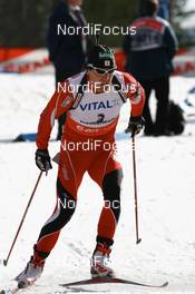 15.03.2008, Holmenkollen, Norway (NOR): Friedrich Pinter (AUT) - IBU World Cup biathlon, pursuit men, Holmenkollen (NOR). www.nordicfocus.com. c Manzoni/NordicFocus. Every downloaded picture is fee-liable.