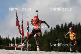 15.03.2008, Holmenkollen, Norway (NOR): Andrea Henkel (GER) - IBU World Cup biathlon, pursuit women, Holmenkollen (NOR). www.nordicfocus.com. c Manzoni/NordicFocus. Every downloaded picture is fee-liable.