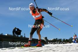 15.03.2008, Holmenkollen, Norway (NOR): Kathrin Hitzer (GER) - IBU World Cup biathlon, pursuit women, Holmenkollen (NOR). www.nordicfocus.com. c Manzoni/NordicFocus. Every downloaded picture is fee-liable.