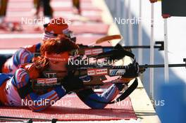 15.03.2008, Holmenkollen, Norway (NOR): Svetlana Sleptsova (RUS) - IBU World Cup biathlon, pursuit women, Holmenkollen (NOR). www.nordicfocus.com. c Manzoni/NordicFocus. Every downloaded picture is fee-liable.