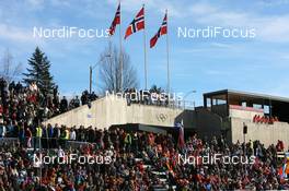 15.03.2008, Holmenkollen, Norway (NOR): fans and stadium - IBU World Cup biathlon, pursuit women, Holmenkollen (NOR). www.nordicfocus.com. c Manzoni/NordicFocus. Every downloaded picture is fee-liable.
