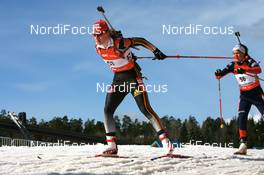 15.03.2008, Holmenkollen, Norway (NOR): Jenny Adler (GER) - IBU World Cup biathlon, pursuit women, Holmenkollen (NOR). www.nordicfocus.com. c Manzoni/NordicFocus. Every downloaded picture is fee-liable.