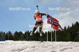 15.03.2008, Holmenkollen, Norway (NOR): Juliane Doell (GER) - IBU World Cup biathlon, pursuit women, Holmenkollen (NOR). www.nordicfocus.com. c Manzoni/NordicFocus. Every downloaded picture is fee-liable.