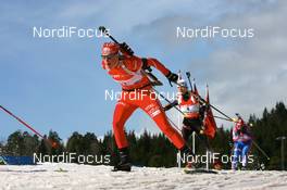 15.03.2008, Holmenkollen, Norway (NOR): Tora Berger (NOR) - IBU World Cup biathlon, pursuit women, Holmenkollen (NOR). www.nordicfocus.com. c Manzoni/NordicFocus. Every downloaded picture is fee-liable.