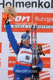 13.03.2008, Holmenkollen, Norway (NOR): Svetlana Sleptsova (RUS) - IBU World Cup biathlon, sprint women, Holmenkollen (NOR). www.nordicfocus.com. c Manzoni/NordicFocus. Every downloaded picture is fee-liable.