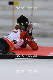13.03.2008, Holmenkollen, Norway (NOR): Sandra Keith (CAN) - IBU World Cup biathlon, sprint women, Holmenkollen (NOR). www.nordicfocus.com. c Manzoni/NordicFocus. Every downloaded picture is fee-liable.