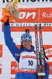 13.03.2008, Holmenkollen, Norway (NOR): Svetlana Sleptsova (RUS) - IBU World Cup biathlon, sprint women, Holmenkollen (NOR). www.nordicfocus.com. c Manzoni/NordicFocus. Every downloaded picture is fee-liable.
