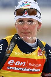 13.03.2008, Holmenkollen, Norway (NOR): Sandrine Bailly (FRA) - IBU World Cup biathlon, sprint women, Holmenkollen (NOR). www.nordicfocus.com. c Manzoni/NordicFocus. Every downloaded picture is fee-liable.