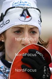 13.03.2008, Holmenkollen, Norway (NOR): Marie Laure Brunet (FRA) - IBU World Cup biathlon, sprint women, Holmenkollen (NOR). www.nordicfocus.com. c Manzoni/NordicFocus. Every downloaded picture is fee-liable.