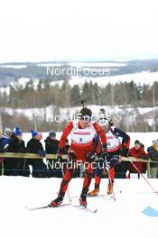 17.02.2008, Oestersund, Sweden (SWE): Emil Hegle Svendsen (NOR) - IBU World Championchip of Biathlon, mass men - Oestersund (SWE). www.nordicfocus.com. c Manzoni/NordicFocus. Every downloaded picture is fee-liable.