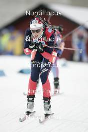 16.02.2008, Oestersund, Sweden (SWE): Sandrine Bailly (FRA) - IBU World Championchip of Biathlon, mass women - Oestersund (SWE). www.nordicfocus.com. c Furtner/NordicFocus. Every downloaded picture is fee-liable.
