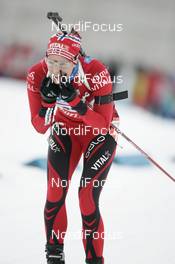 16.02.2008, Oestersund, Sweden (SWE): Ann Kristin Flatland (NOR) - IBU World Championchip of Biathlon, mass women - Oestersund (SWE). www.nordicfocus.com. c Furtner/NordicFocus. Every downloaded picture is fee-liable.