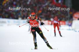16.02.2008, Oestersund, Sweden (SWE): Magdalena Neuner (GER) - IBU World Championchip of Biathlon, mass women - Oestersund (SWE). www.nordicfocus.com. c Manzoni/NordicFocus. Every downloaded picture is fee-liable.