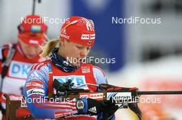 16.02.2008, Oestersund, Sweden (SWE): Ekaterina Iourieva (RUS) - IBU World Championchip of Biathlon, mass women - Oestersund (SWE). www.nordicfocus.com. c Manzoni/NordicFocus. Every downloaded picture is fee-liable.