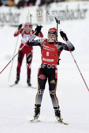 16.02.2008, Oestersund, Sweden (SWE): Magdalena Neuner (GER) - IBU World Championchip of Biathlon, mass women - Oestersund (SWE). www.nordicfocus.com. c Furtner/NordicFocus. Every downloaded picture is fee-liable.