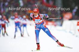 16.02.2008, Oestersund, Sweden (SWE): Albina Akhatova (RUS) - IBU World Championchip of Biathlon, mass women - Oestersund (SWE). www.nordicfocus.com. c Manzoni/NordicFocus. Every downloaded picture is fee-liable.