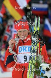16.02.2008, Oestersund, Sweden (SWE): Tora Berger (NOR) - IBU World Championchip of Biathlon, medal shooting - Oestersund (SWE). www.nordicfocus.com. c Manzoni/NordicFocus. Every downloaded picture is fee-liable.