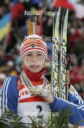 10.02.2008, Oestersund, Sweden (SWE): Albina Akhatova (RUS) - IBU World Championchip of Biathlon, medal shooting - Oestersund (SWE). www.nordicfocus.com. c Furtner/NordicFocus. Every downloaded picture is fee-liable.