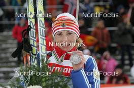 09.02.2008, Oestersund, Sweden (SWE): Albina Akhatova (RUS) - IBU World Championchip of Biathlon, medal shooting - Oestersund (SWE). www.nordicfocus.com. c Hemmersbach/NordicFocus. Every downloaded picture is fee-liable.