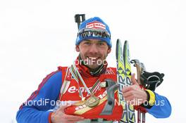16.02.2008, Oestersund, Sweden (SWE): Nikolay Kruglov (RUS) - IBU World Championchip of Biathlon, medal shooting - Oestersund (SWE). www.nordicfocus.com. c Manzoni/NordicFocus. Every downloaded picture is fee-liable.