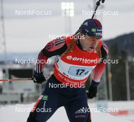 16.02.2008, Oestersund, Sweden (SWE): Jeremy Teela (USA)  - IBU World Championchip of Biathlon, relay men - Oestersund (SWE). www.nordicfocus.com. c Hemmersbach/NordicFocus. Every downloaded picture is fee-liable.