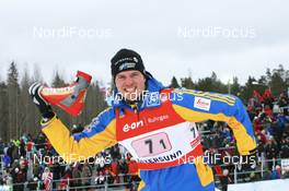 16.02.2008, Oestersund, Sweden (SWE): David Ekholm (SWE) - IBU World Championchip of Biathlon, relay men - Oestersund (SWE). www.nordicfocus.com. c Manzoni/NordicFocus. Every downloaded picture is fee-liable.