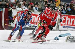 16.02.2008, Oestersund, Sweden (SWE): group, l-r: Rene Laurent Vuillermoz (ITA), Daniel Mesotitsch (AUT)  - IBU World Championchip of Biathlon, relay men - Oestersund (SWE). www.nordicfocus.com. c Hemmersbach/NordicFocus. Every downloaded picture is fee-liable.