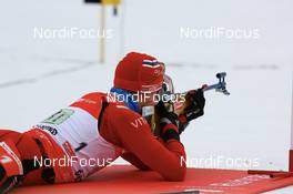 16.02.2008, Oestersund, Sweden (SWE): Rune Bratsveen (NOR) - IBU World Championchip of Biathlon, relay men - Oestersund (SWE). www.nordicfocus.com. c Manzoni/NordicFocus. Every downloaded picture is fee-liable.