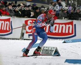 16.02.2008, Oestersund, Sweden (SWE): Dmitri Yaroshenko (RUS) - IBU World Championchip of Biathlon, relay men - Oestersund (SWE). www.nordicfocus.com. c Hemmersbach/NordicFocus. Every downloaded picture is fee-liable.