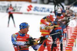 16.02.2008, Oestersund, Sweden (SWE): David Ekholm (SWE) - IBU World Championchip of Biathlon, relay men - Oestersund (SWE). www.nordicfocus.com. c Manzoni/NordicFocus. Every downloaded picture is fee-liable.