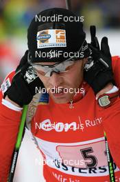 16.02.2008, Oestersund, Sweden (SWE): Simon Eder (AUT) - IBU World Championchip of Biathlon, relay men - Oestersund (SWE). www.nordicfocus.com. c Manzoni/NordicFocus. Every downloaded picture is fee-liable.