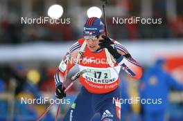 16.02.2008, Oestersund, Sweden (SWE): Jay Hakkinen (USA) - IBU World Championchip of Biathlon, relay men - Oestersund (SWE). www.nordicfocus.com. c Manzoni/NordicFocus. Every downloaded picture is fee-liable.