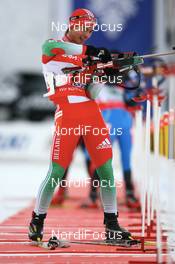 16.02.2008, Oestersund, Sweden (SWE): Alexandr Syman (BLR) - IBU World Championchip of Biathlon, relay men - Oestersund (SWE). www.nordicfocus.com. c Manzoni/NordicFocus. Every downloaded picture is fee-liable.