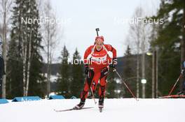 17.02.2008, Oestersund, Sweden (SWE): Ann Kristin Flatland (NOR) - IBU World Championchip of Biathlon, relay women - Oestersund (SWE). www.nordicfocus.com. c Manzoni/NordicFocus. Every downloaded picture is fee-liable.