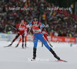 17.02.2008, Oestersund, Sweden (SWE): Teija Kuntola (FIN) - IBU World Championchip of Biathlon, relay women - Oestersund (SWE). www.nordicfocus.com. c Hemmersbach/NordicFocus. Every downloaded picture is fee-liable.