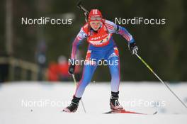 17.02.2008, Oestersund, Sweden (SWE): Tatiana Moiseeva (RUS) - IBU World Championchip of Biathlon, relay women - Oestersund (SWE). www.nordicfocus.com. c Manzoni/NordicFocus. Every downloaded picture is fee-liable.
